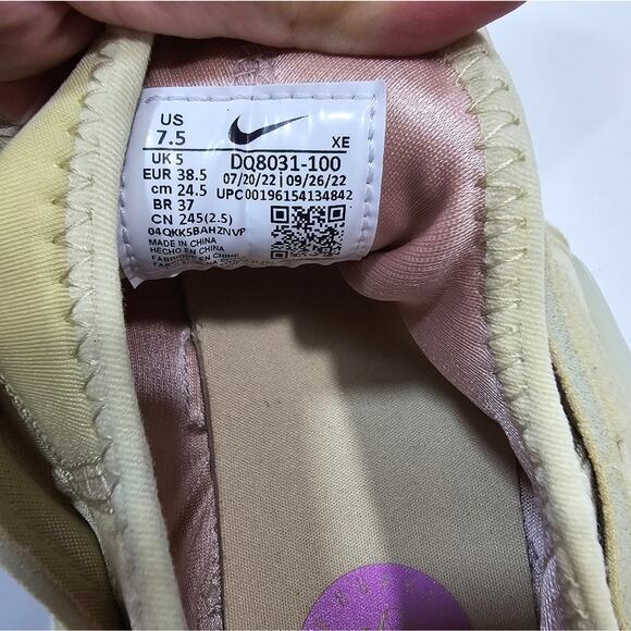 Nike Air Huarache Craft Sneaker in Sanddrift, Team Gold, Pink Oxford, & Earth - Picture 6 of 9